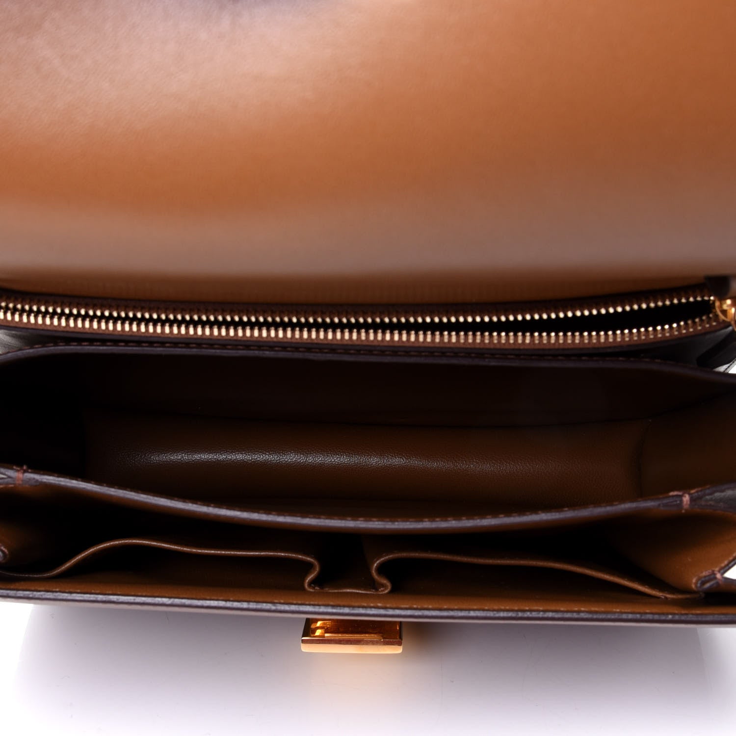 Celine Box Calfskin Medium Classic Box Flap Bag Camel 4 of 4