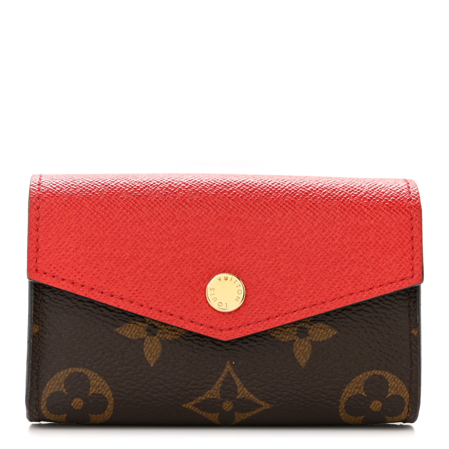 Monogram Sarah Multicartes Coquelicot
