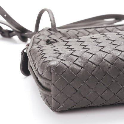 Bottega Veneta Nappa Intrecciato Pillow Crossbody Messenger Light Grey 14 of 15