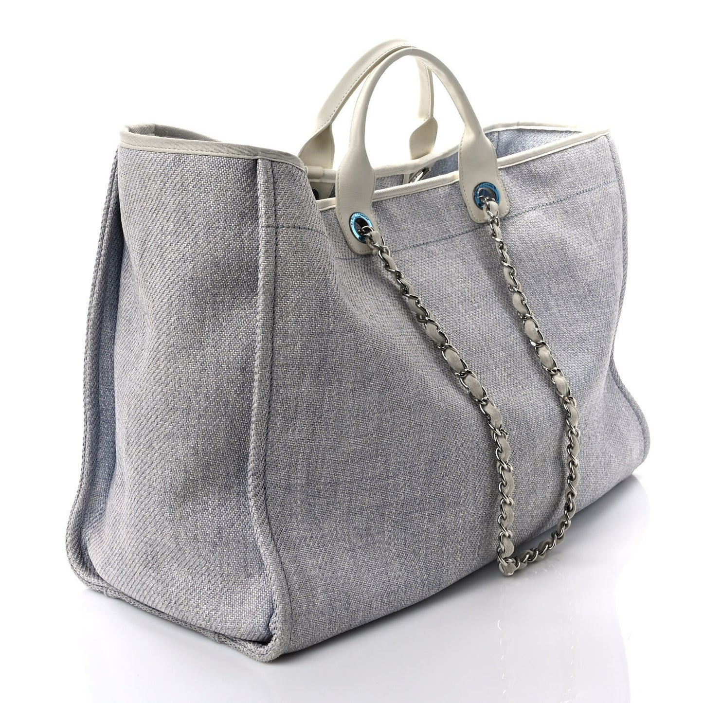 Canvas Large Deauville Tote Light Blue