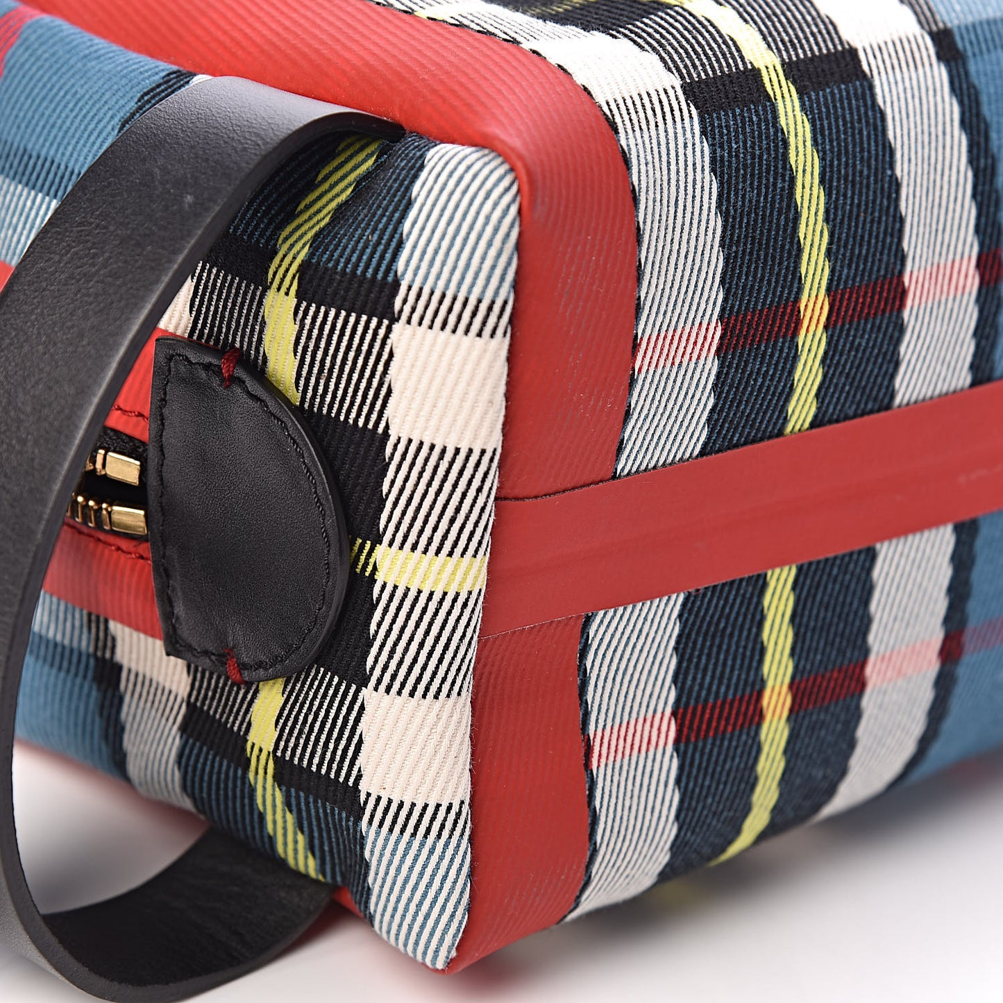 Tartan Mens Washbag Blue Yellow