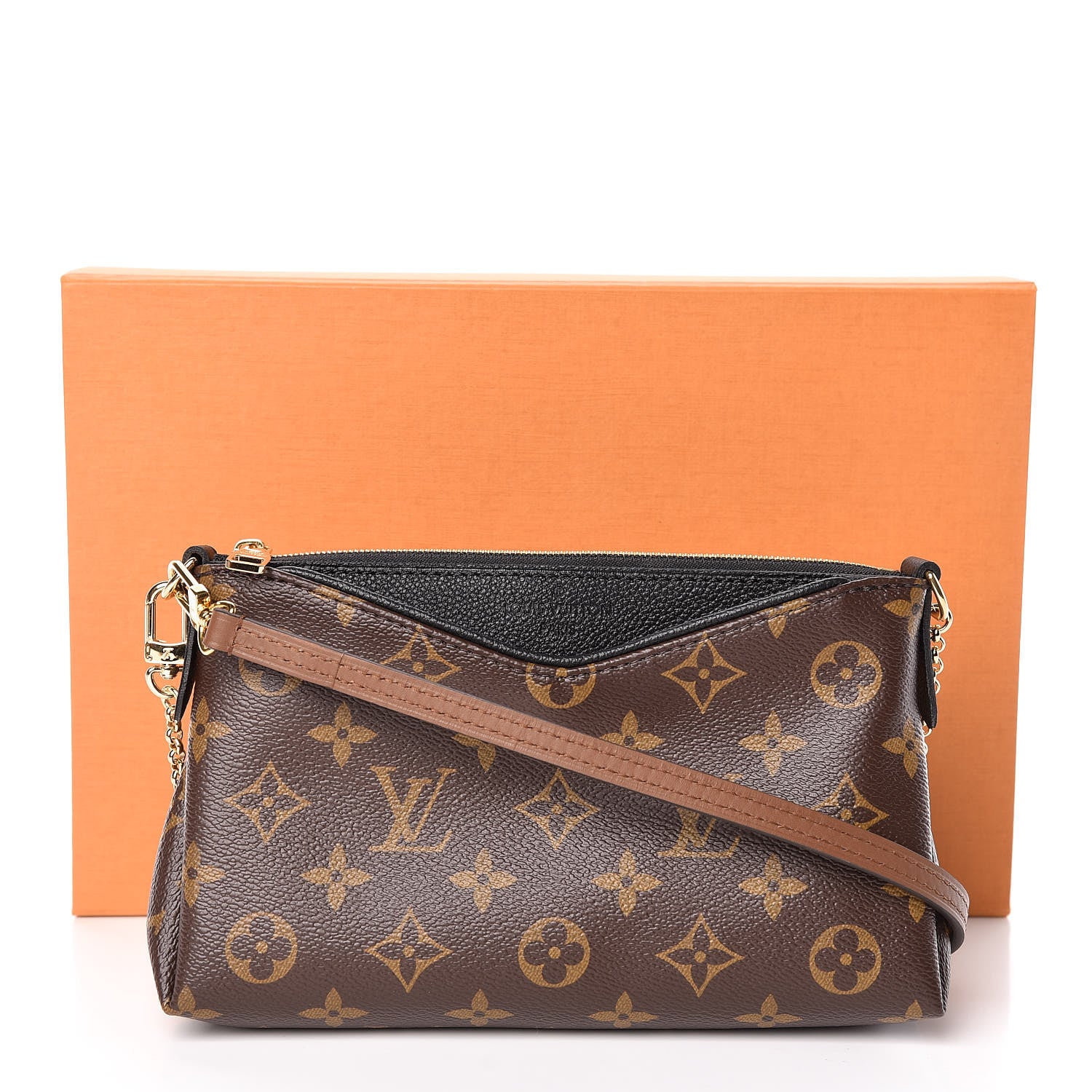 Louis Vuitton Monogram Pallas Clutch Black 11 of 11