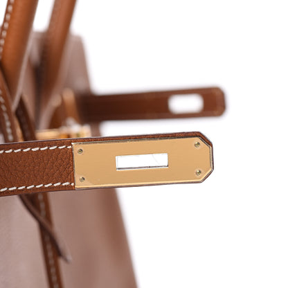Hermes Natural Barenia Faubourg Birkin 35 Fauve 24 of 32