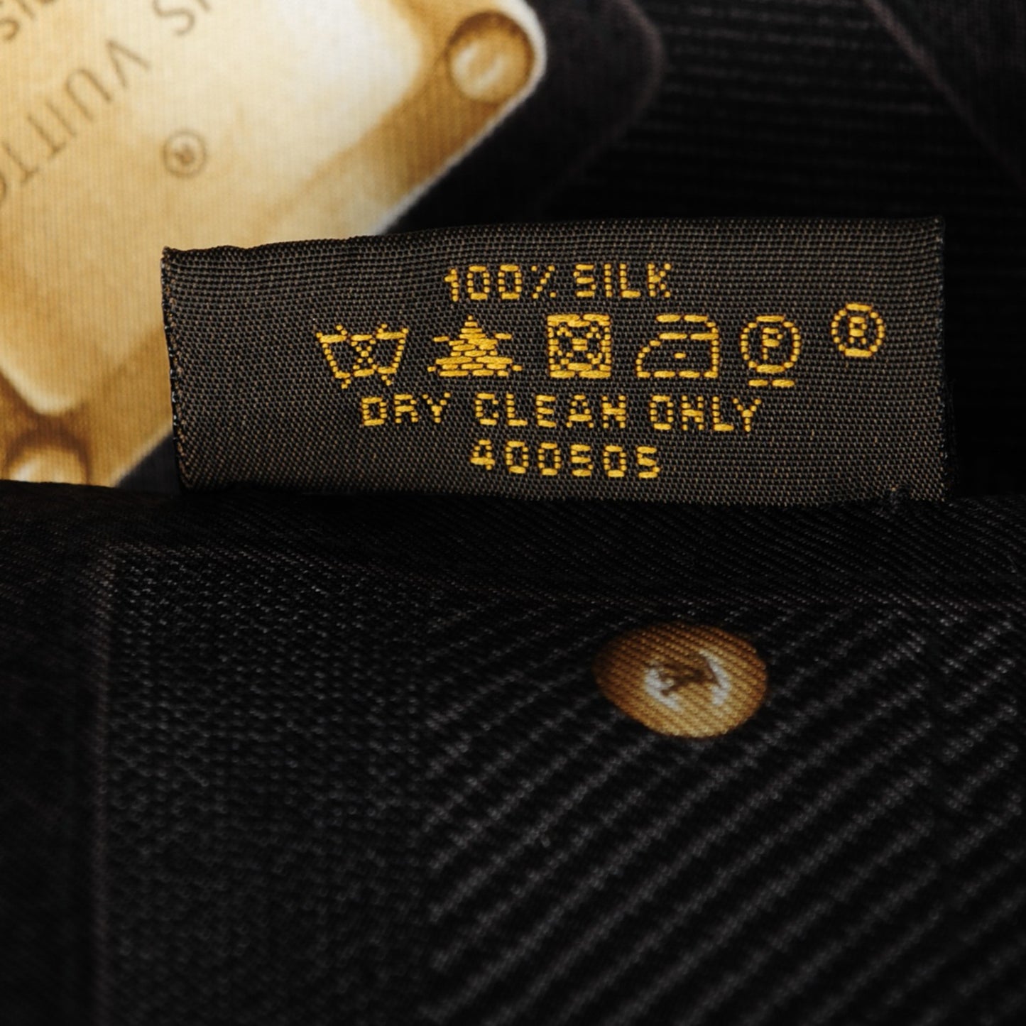 Silk Monogram New Denim Bandeau Black