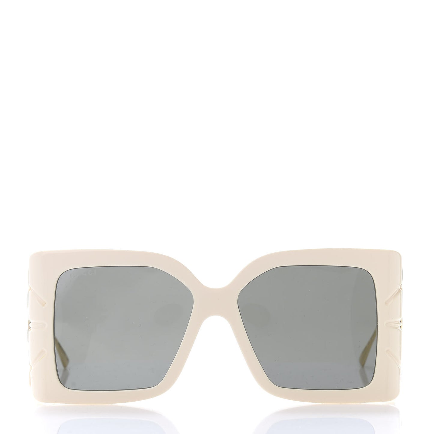 Acetate Square Frame Wing Sunglasses GG0535S Ivory
