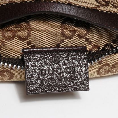 Gucci GG Monogram Web Double Pocket Belt Bag Dark Brown 6 of 8