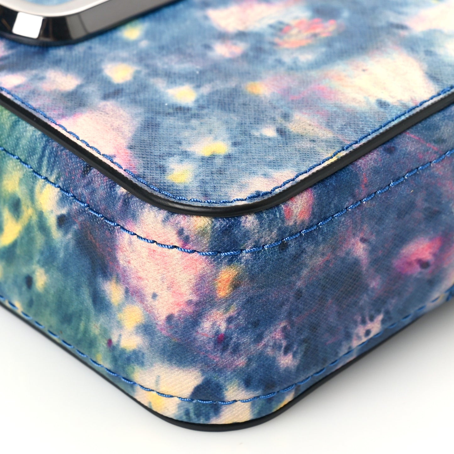 Saffiano Small The Watercolor Snapshot Camera Bag Blue Multicolor