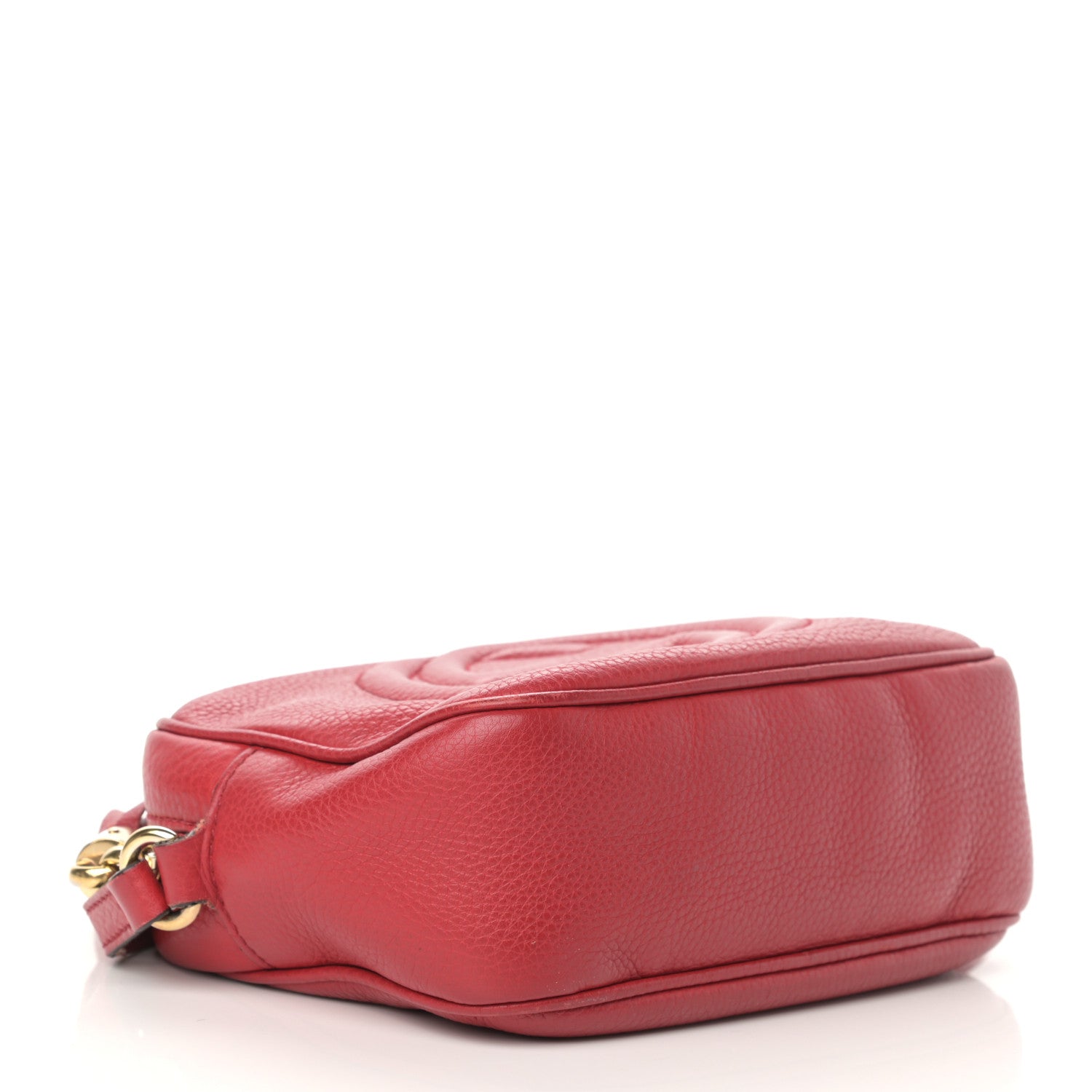 Gucci Pebbled Calfskin Small Soho Disco Bag Tabasco Red 4 of 21