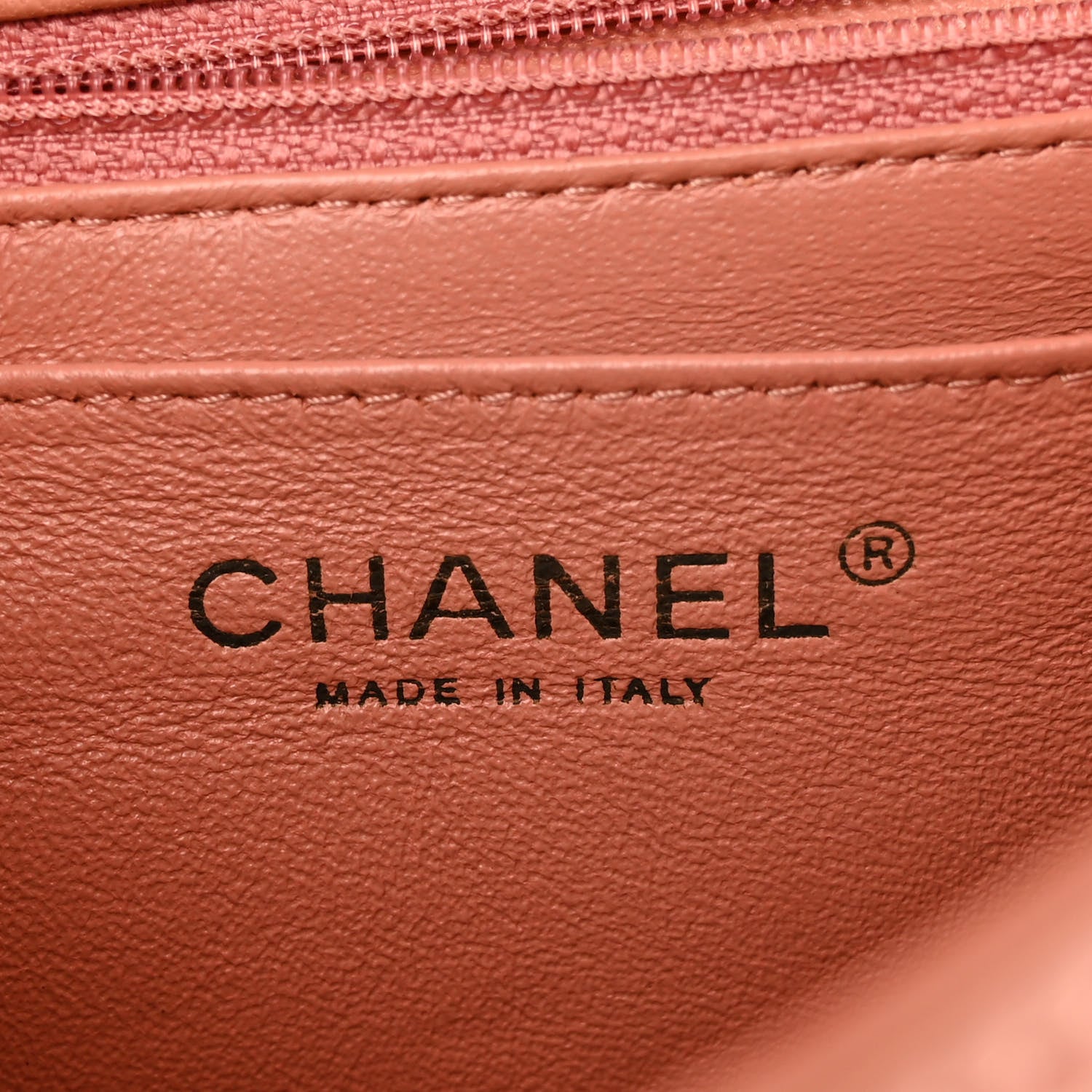 Chanel Lambskin Quilted Mini Square Flap Dark Beige 5 of 10