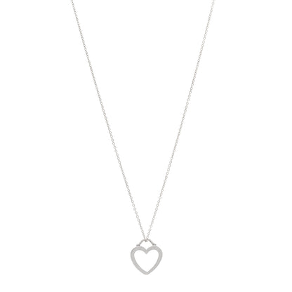 Tiffany Sterling Silver Heart Pendant Necklace 1 of 4