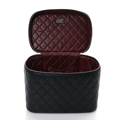 Chanel Lambskin Quilted Vanity Pouch Black 5 of 12