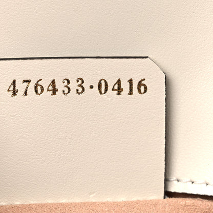 Gucci X KEN SCOTT Calfskin Matelasse Floral Print Super Mini GG Marmont Shoulder Bag Ivory Pink 7 of 9