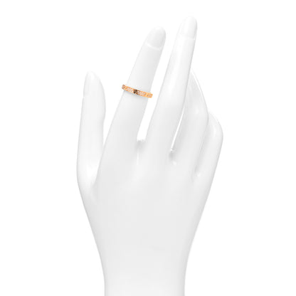 Cartier 18K Pink Gold Diamond 2.6mm LOVE Paved Band Ring 49 5 2 of 4