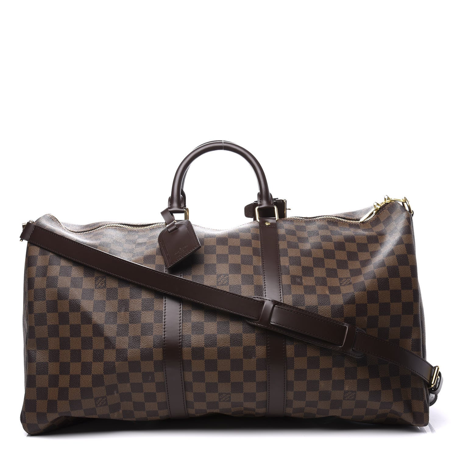 Louis Vuitton Damier Ebene Keepall Bandouliere 55 1 of 11