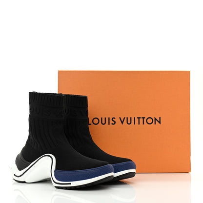 Louis Vuitton Stretch Textile LV Archlight Sneaker Boots 37 Black Blue 9 of 9