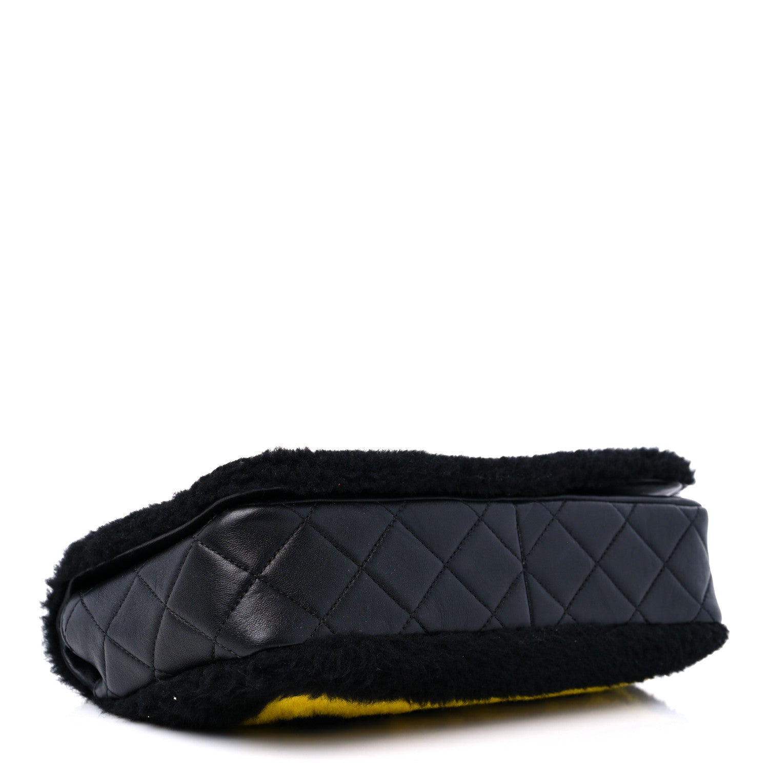Chanel Shearling Lambskin Medium Chanel 100% Flap Black 4 of 11