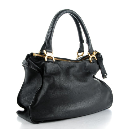 Chloe Calfskin Large Marcie Satchel Black 3 of 7