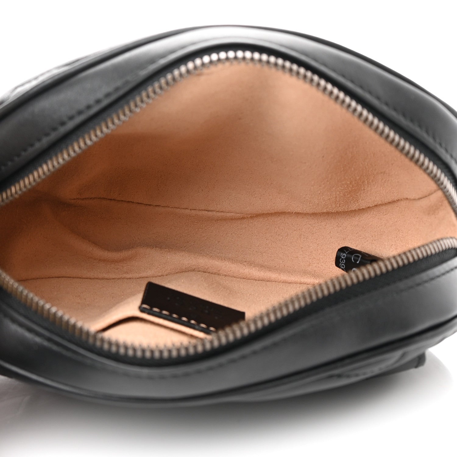 Gucci Calfskin Matelasse GG Marmont Belt Bag 85 34 Black 5 of 14