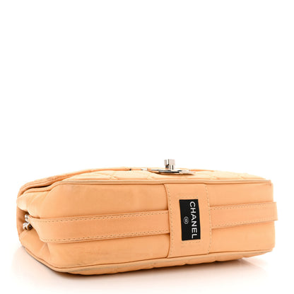 Chanel Lambskin Quilted Medium Icons Secret Label Flap Beige 4 of 15