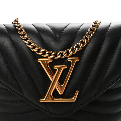 Louis Vuitton Calfskin New Wave Multi Pochette Black 7 of 9