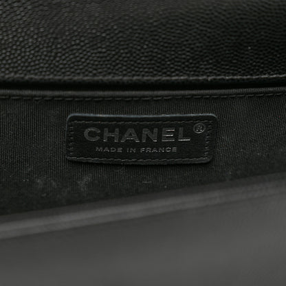 Chanel Caviar Quilted Medium Boy Flap Black 7 of 11