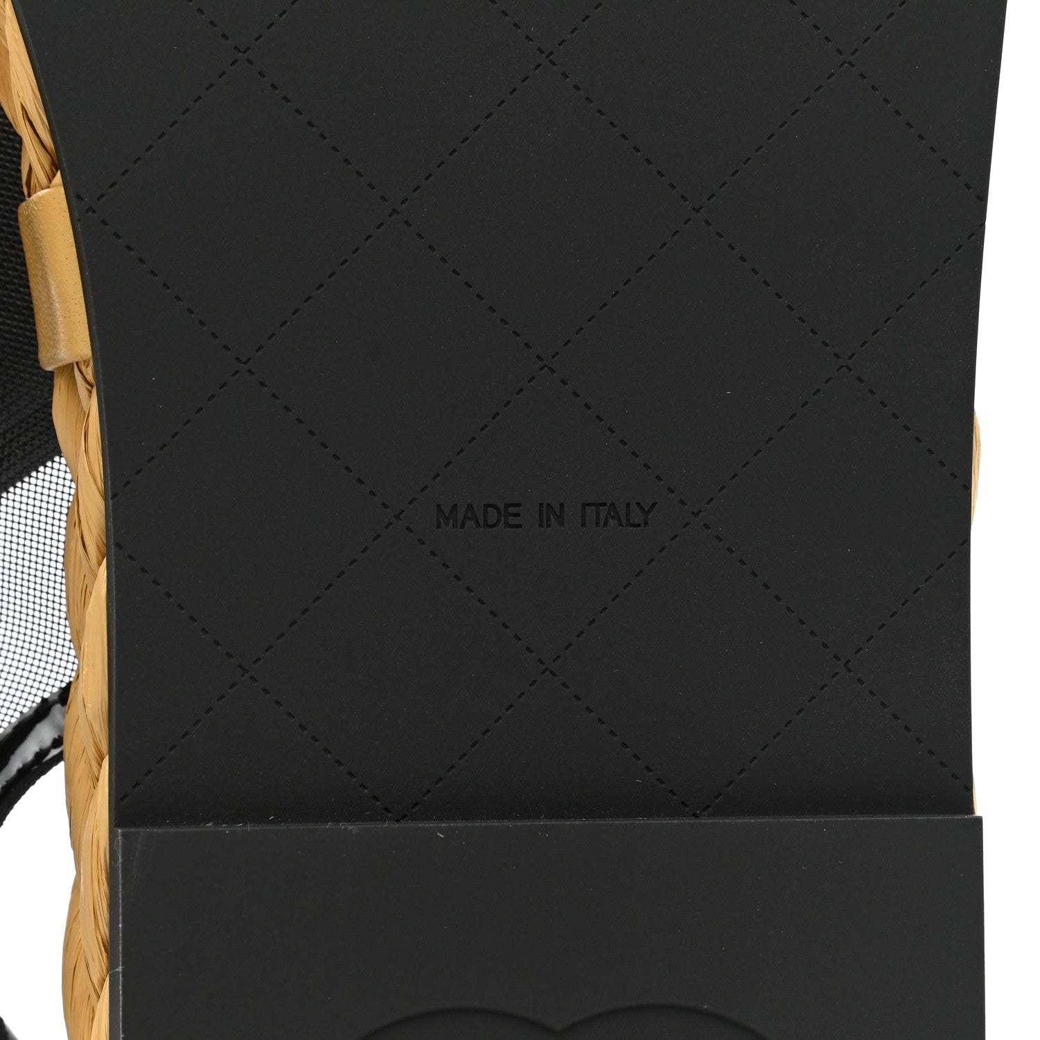 Chanel Mesh Patent Calfskin Velcro Dad Sandals 39.5 Black 6 of 9