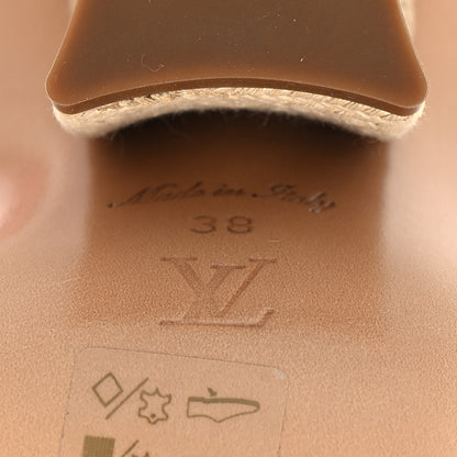 Louis Vuitton Fabric Maia Rope Wedge Sandal 38 Rose Clair 6 of 8