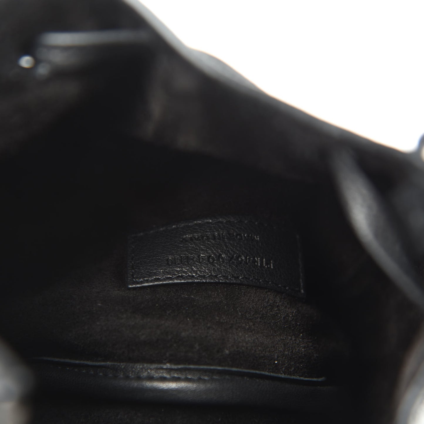 Calfskin Small Anja Bucket Black