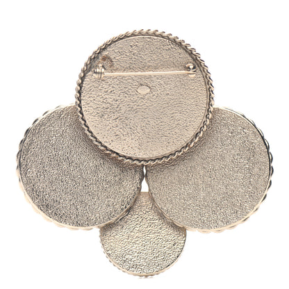 Chanel Logo Button Brooch Gold 3 of 4