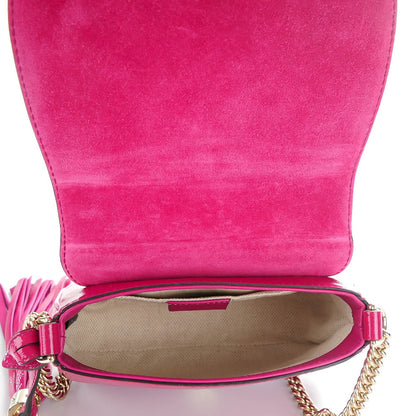 Gucci Vernice Naplack Small Soho Flap Crossbody Bright Bougainvillea 5 of 7