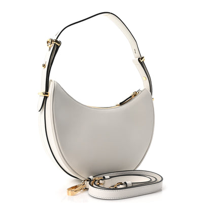 Prada Soft Calfskin Arque Shoulder Bag White 3 of 10