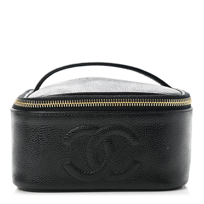 Chanel Caviar CC Vanity Cosmetic Case Black 1 of 10
