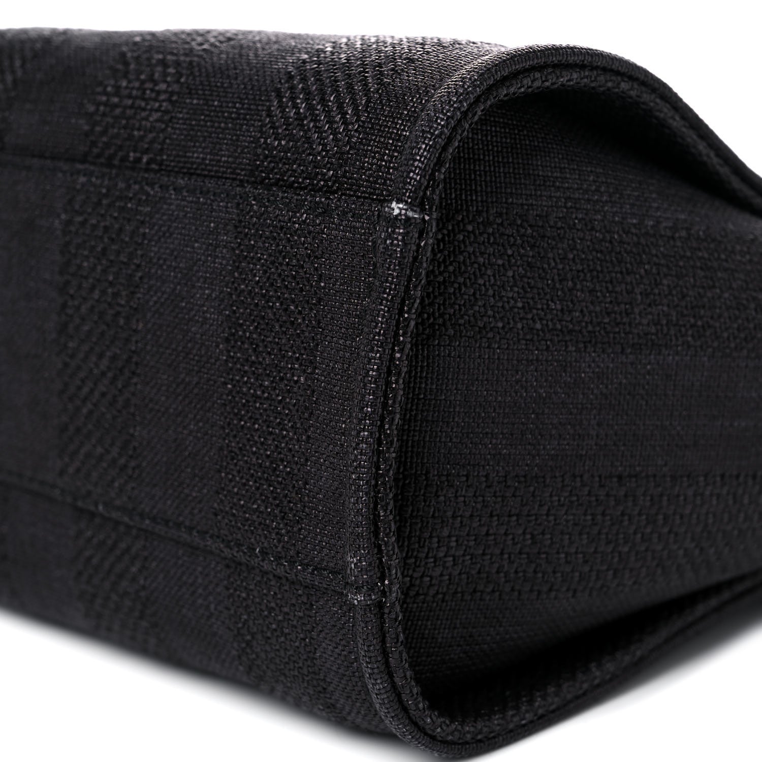 Chanel Mixed Fibers Striped Small Deauville Tote Black 9 of 10