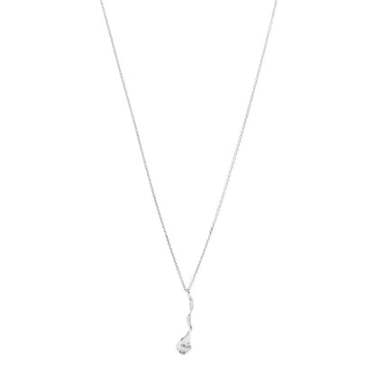 Tiffany Sterling Silver Frank Gehry Orchid Drop Pendant Necklace 1 of 7