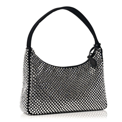 Prada Satin Crystal Mini Re-Edition 2000 Bag Cristal 3 of 10