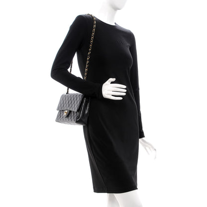 Chanel Caviar Quilted Medium Double Flap Black 2 of 9
