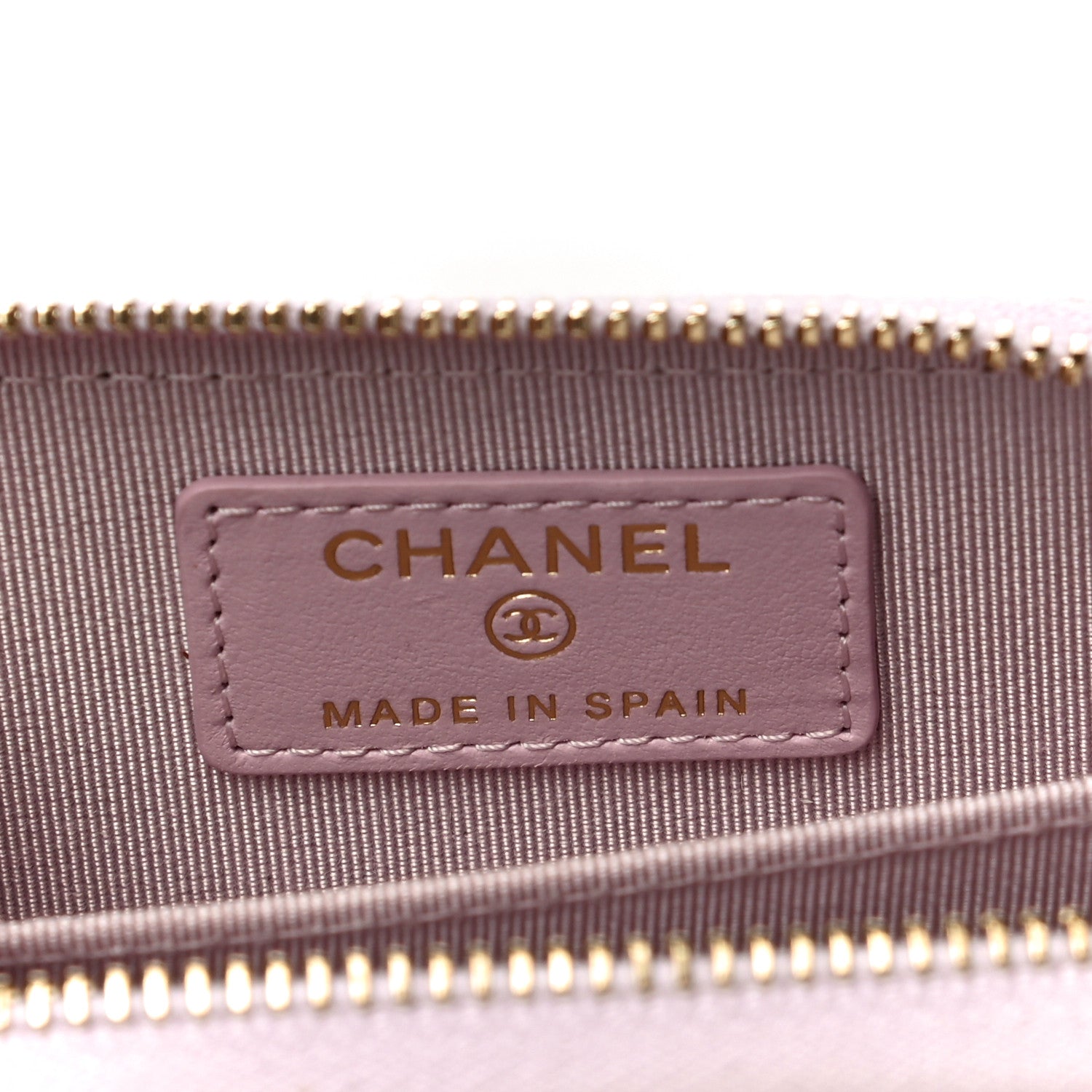 Chanel Caviar Quilted Zip Coin Purse Light Pink 6 of 11