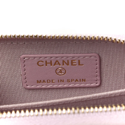 Chanel Caviar Quilted Zip Coin Purse Light Pink 6 of 11