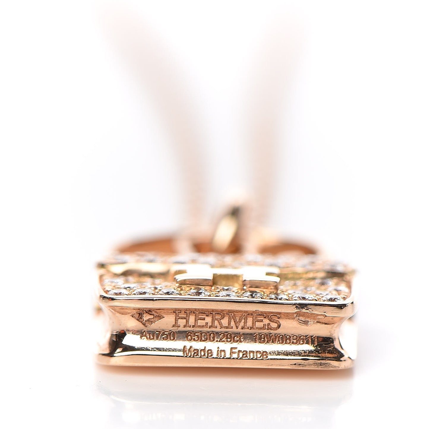 18K Rose Gold Diamond Constance Amulette Pendant Necklace