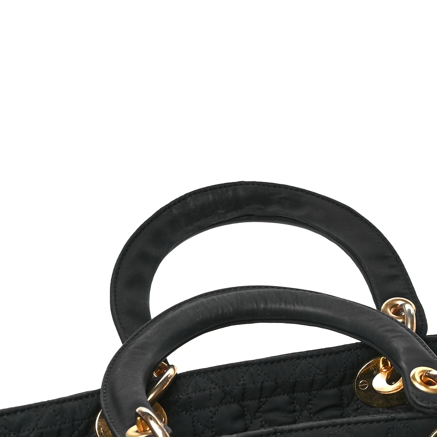 Nylon Cannage Large Lady Dior Black