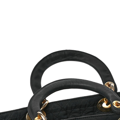 Christian Dior Nylon Cannage Large Lady Dior Black 18 of 18