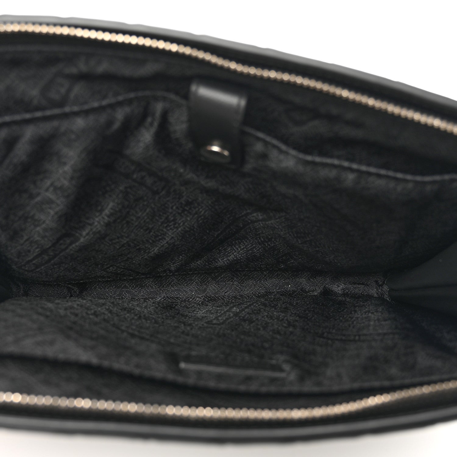 Bottega Veneta Nappa Intrecciato Wristlet Zip Wallet Black 5 of 6