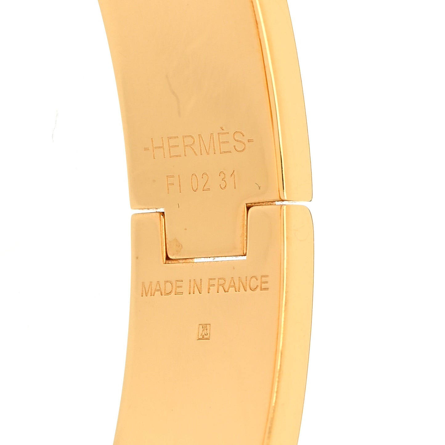 Enamel Narrow Clic Clac H Bracelet PM Orange