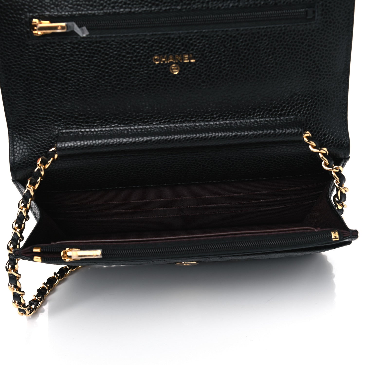 Chanel Caviar Quilted Wallet On Chain WOC Black 4 of 6