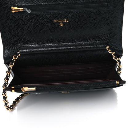 Chanel Caviar Quilted Wallet On Chain WOC Black 4 of 6