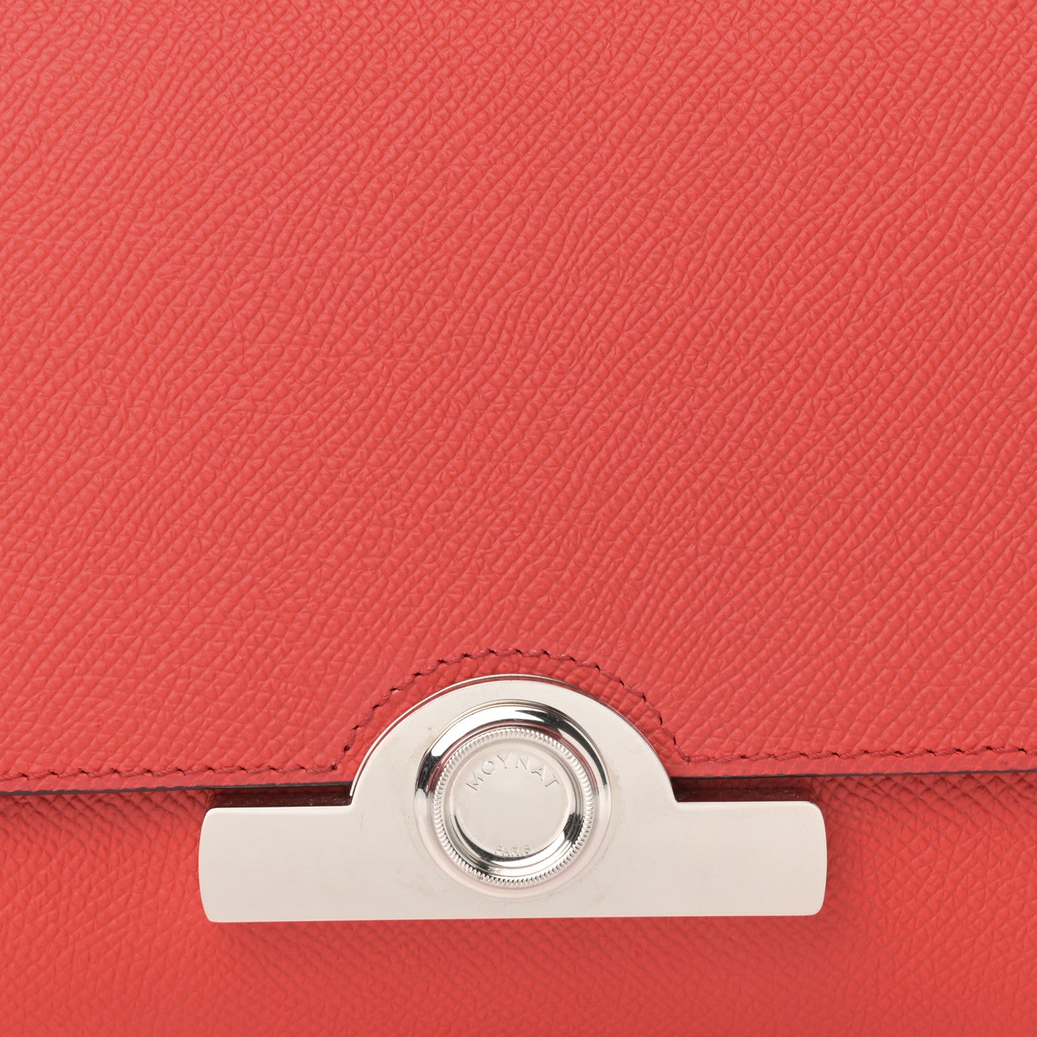 Moynat Carat Calfskin Rejane BB Coral 7 of 10