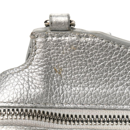 Balenciaga Metallic Grained Calfskin Neo Classic Silver Hardware Mini City Silver 12 of 15