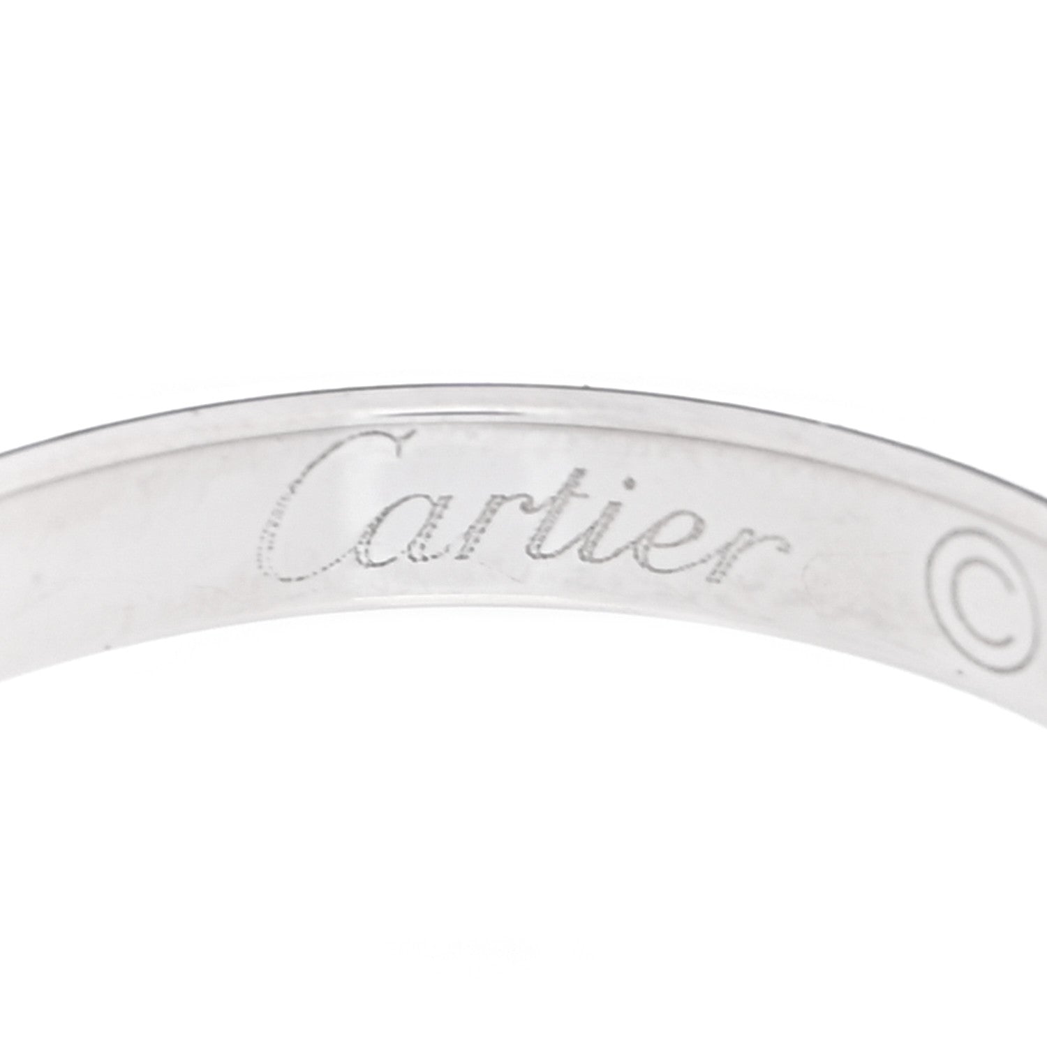 Cartier Platinum 2.5mm Declaration Wedding Band Ring 50 5.25 4 of 5