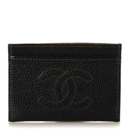 Chanel Caviar Timeless CC Card Holder Black 1 of 7