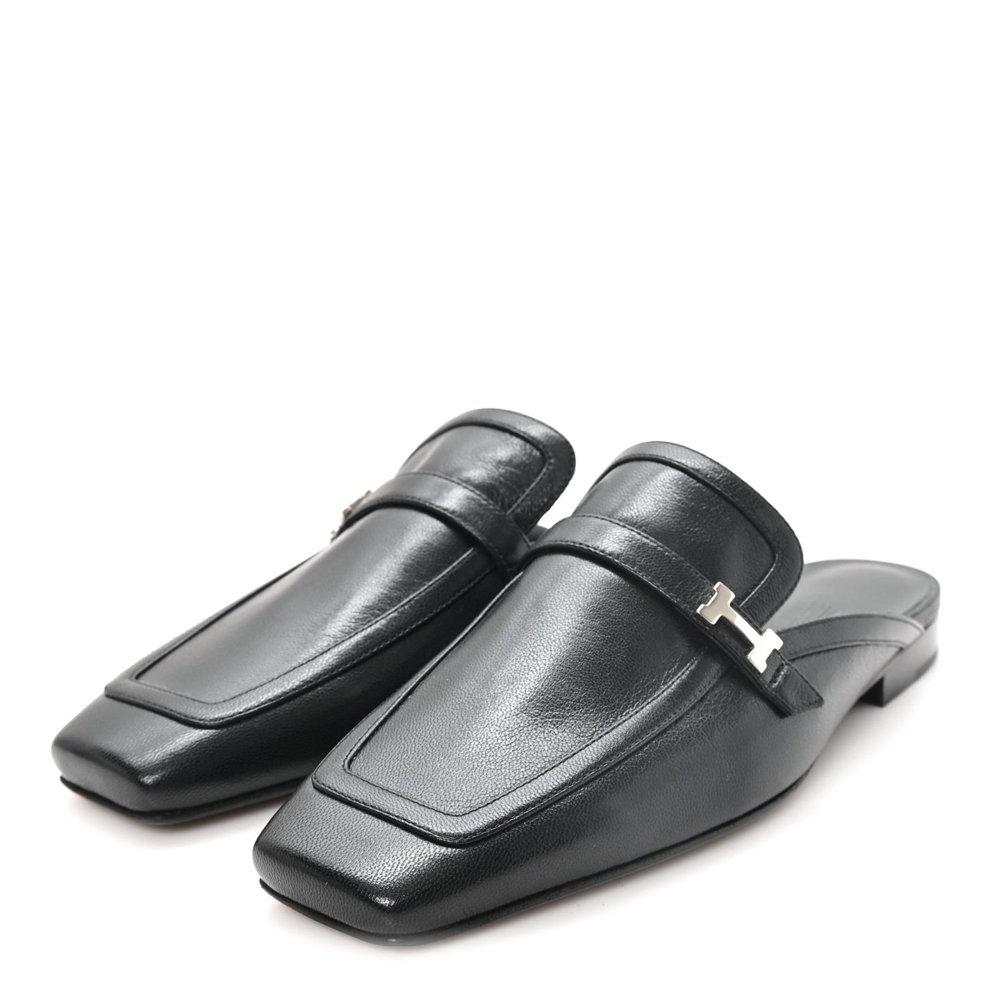 Goatskin Groupie Mules 37 Black